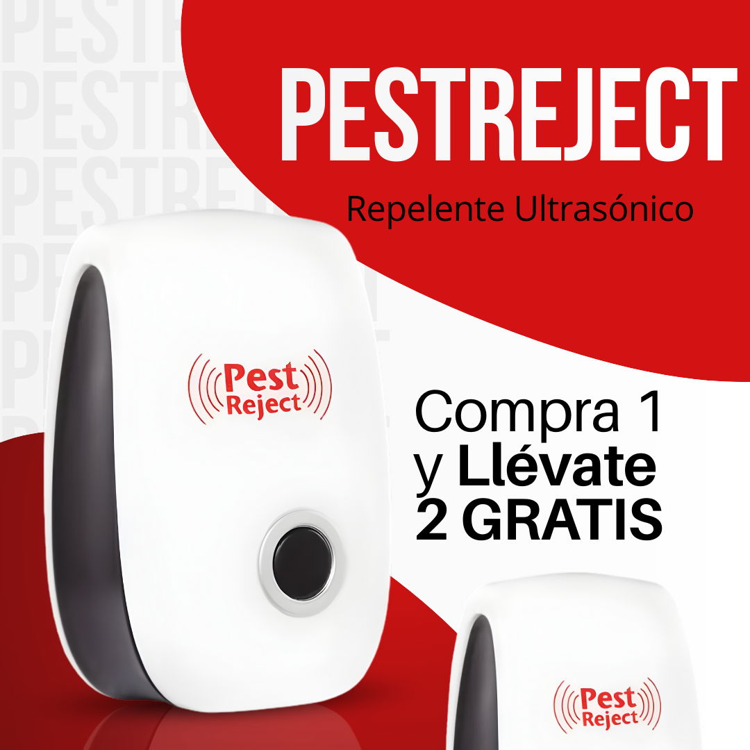 PestReject - Repelente Ultrasonico -  Compra 1 y Llévate 2 GRATIS 🎁